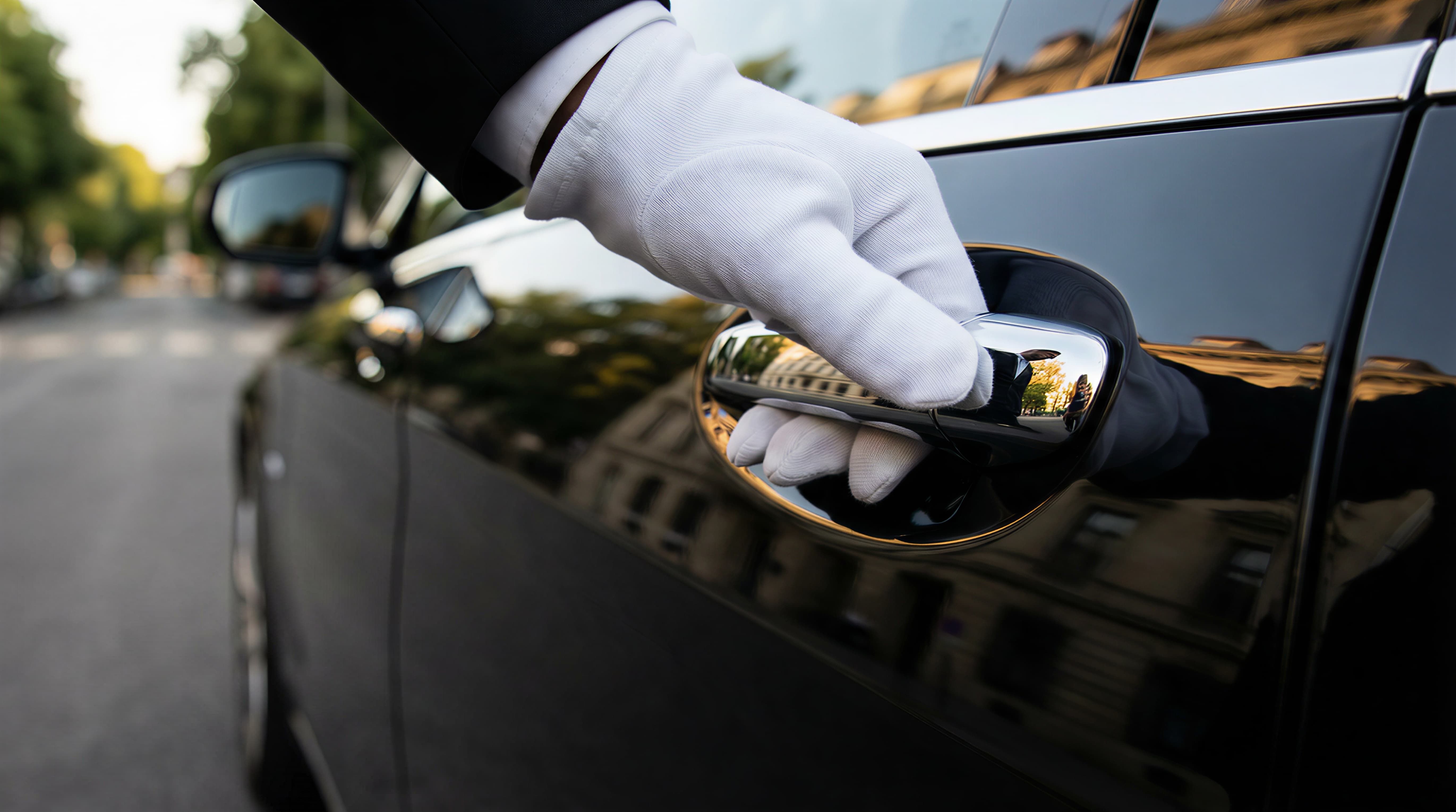 White-gloved chauffeur